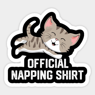 official napping shirt Sticker